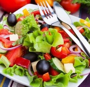 Gemüsesalat bei Schulterarthrose