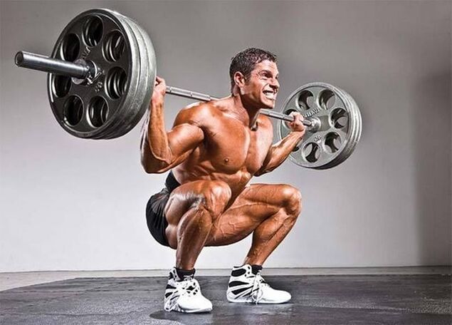 Gewichtheben, Sport mit starker Belastung der Wirbelsäule die Ursachen der Osteochondrose. 