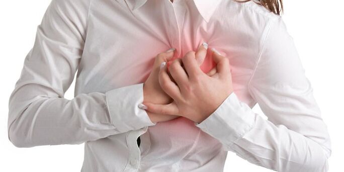 Brustbeinschmerzen als Kontraindikation für Sport bei zervikaler Osteochondrose